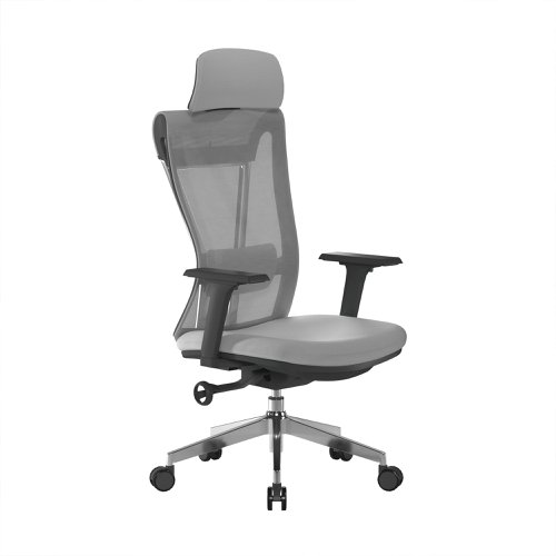 Highly Adjustable Eco-Friendly Mesh Chair Certified for 24 Hour Usage - Grey | BCM/M355/GY | Nautilus Designs