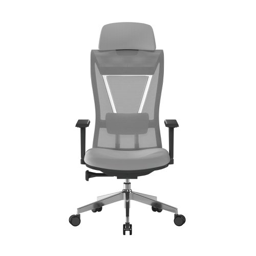 Highly Adjustable Eco-Friendly Mesh Chair Certified for 24 Hour Usage - Grey | BCM/M355/GY | Nautilus Designs