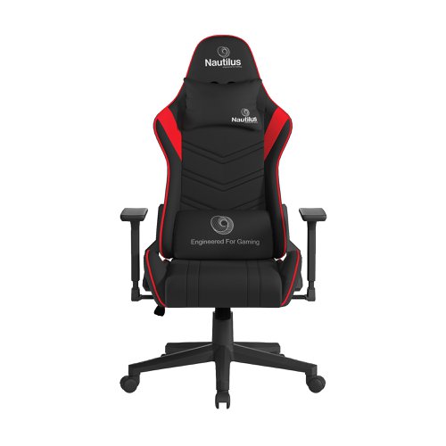 Nautilus Designs Apollo Ergonomic Gaming Chair With 4D Multi-Dimensional Armrests and 155 Degree Tilt Red/Black - BCP/B390/BK-RD 58302NA