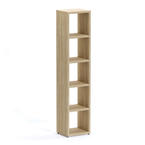 Boon - 5x Cube Shelf Storage System - 1830x380x330mm - Oak