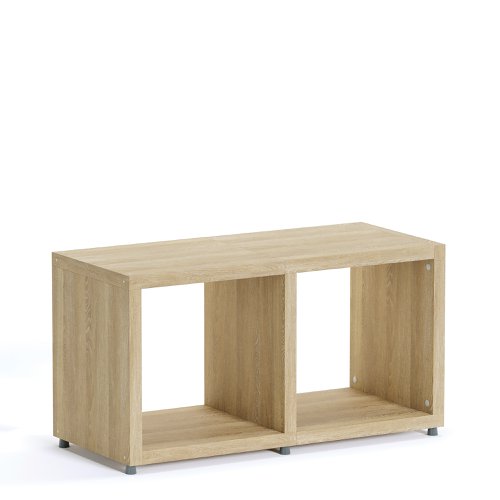 Boon - 2x Cube Shelf Storage System - 400x740x330mm - Oak