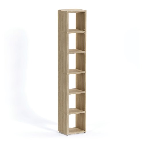 Boon - 6x Cube Shelf Storage System - 2180x380x330mm - Oak