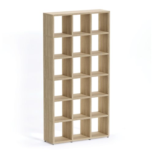 Boon - 18x Cube Shelf Storage System - 2180x1100x330mm - Oak
