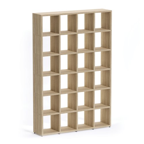 Boon - 24x Cube Shelf Storage System - 2180x1450x330mm - Oak