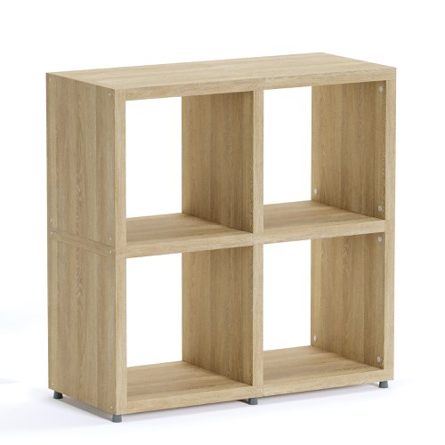 Boon - 4x Cube Shelf Storage System - 760x740x330mm - Oak