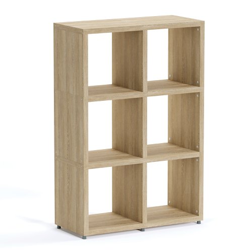 Boon - 6x Cube Shelf Storage System - 1120x740x330mm - Oak