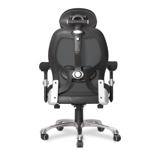 46983NA - Nautilus Designs Ergo Luxury High Back Ergonomic Mesh Executive Operator Office Chair Black - Certified for 24 Hour Use - DPA/ERGO/KTAG/M