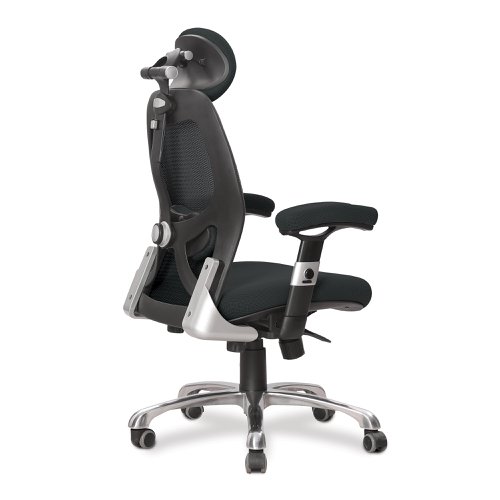 Nautilus Designs Ergo Luxury High Back Ergonomic Mesh Executive Operator Office Chair Black - Certified for 24 Hour Use - DPA/ERGO/KTAG/M  46983NA