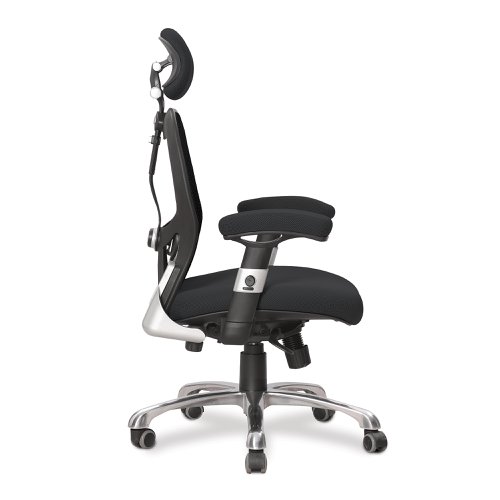 46983NA - Nautilus Designs Ergo Luxury High Back Ergonomic Mesh Executive Operator Office Chair Black - Certified for 24 Hour Use - DPA/ERGO/KTAG/M