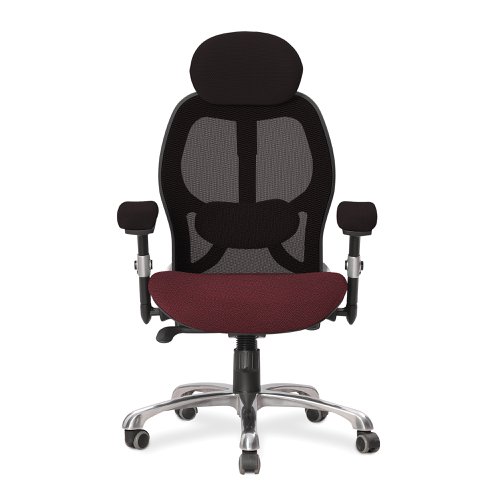 Ergo Ergonomic Luxury High Back Executive Mesh Chair with Chrome Base Certified for 24 Hour Use - Guyana/Black | ERGO/YP051/BK | Nautilus Designs