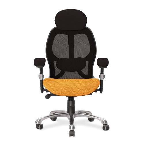 Ergo Ergonomic Luxury High Back Executive Mesh Chair with Chrome Base Certified for 24 Hour Use - Solano/Black | ERGO/YP110/BK | Nautilus Designs