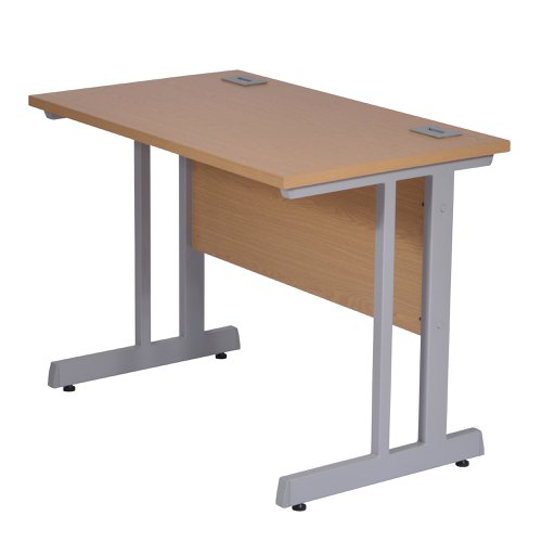 Rectangular Desk - 1000mm Wide with Cable Management & Modesty Panel