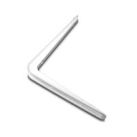 Steel Cantilever Shelf Bracket - 270x190mm - White - 20 Pack