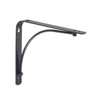 Arc Shelf Bracket - 230x180mm - Black - 4 Pack