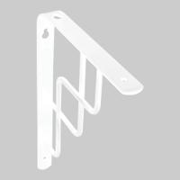 Step Shelf Bracket - 230x180mm - White - 4 Pack