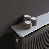 EasyFit Radiator Shelf - High Gloss White - 600x150x18mm