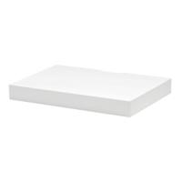 Floating Media Shelf - White - 600x150x18mm