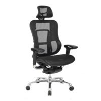Nautilus Designs Aztec Designer High Back Mesh Synchronous Executive Office Chair With Headrest and Multi-Adjustable Arms Black - BCM/H222/BK