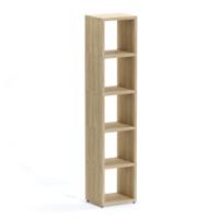Boon - 5x Cube Shelf Storage System - 1830x380x330mm - Oak