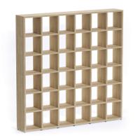 Boon - 36x Cube Shelf Storage System - 2180x2160x330mm - Oak