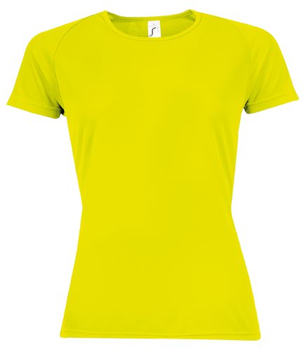 SOL'S Ladies Sporty Performance T-Shirt Neon Yellow L