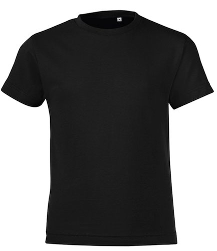 SOL'S Kids Regent Fit T-Shirt Deep Black 10yrs