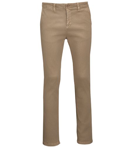 SOL'S Jules Chino Trousers Chestnut 28=38L