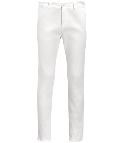 SOL'S Jules Chino Trousers White 28=38R