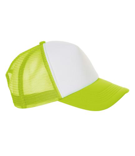 SOL'S Bubble Contrast Cap White/Neon Green