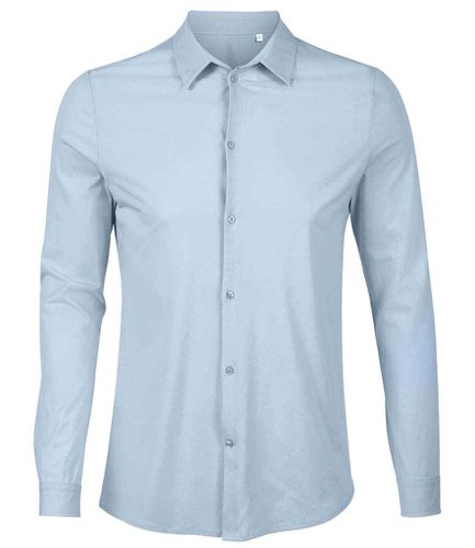 NEOBLU Balthazar Jersey Long Sleeve Shirt Soft Blue M