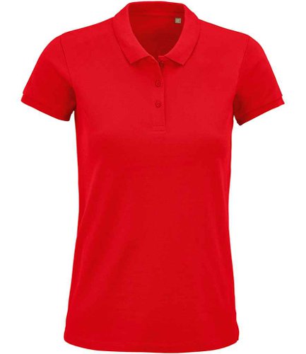 SOL'S Ladies Planet Organic Piqué Polo Shirt Red XXL