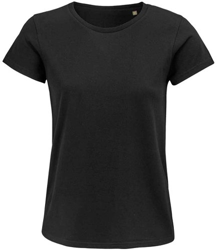 SOL'S Ladies Crusader Organic T-Shirt Deep Black 3XL