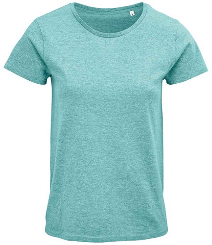 SOL'S Ladies Crusader Organic T-Shirt Heather Light Green L