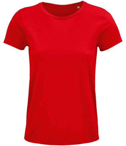 SOL'S Ladies Crusader Organic T-Shirt Red 3XL