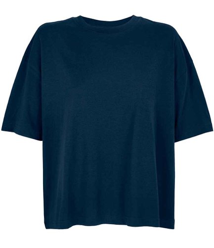 SOL'S Ladies Boxy Oversized Organic T-Shirt French Navy L