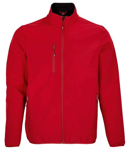 SOL'S Falcon Recycled Soft Shell Jacket Pepper Red 3XL