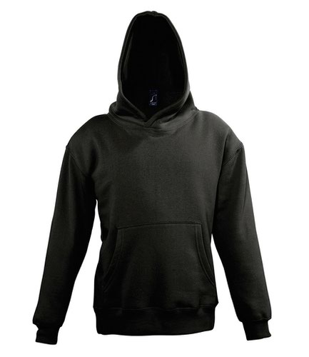 SOL'S Kids Slam Hooded Sweatshirt Black 10yrs