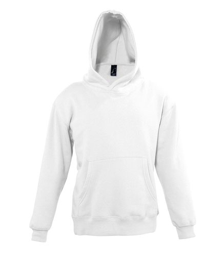 SOL'S Kids Slam Hooded Sweatshirt White 10yrs