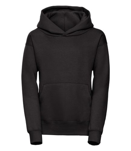 Jerzees Schoolgear Kids Hooded Sweatshirt Black 5-6