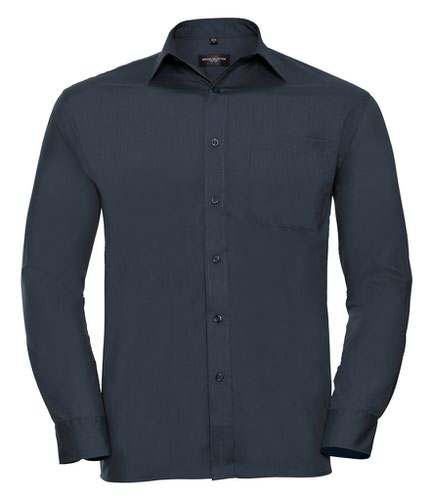 Russell Collection Long Sleeve Easy Care Poplin Shirt
