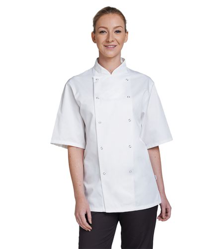 Dennys Short Sleeve Chef's Jacket Black 3XL