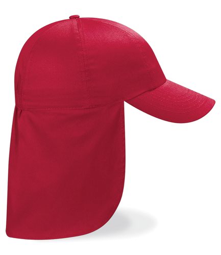 Beechfield Kids Legionnaire Style Cap Classic Red