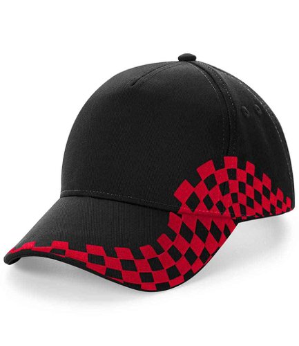 Beechfield Grand Prix Cap Black/Classic Red