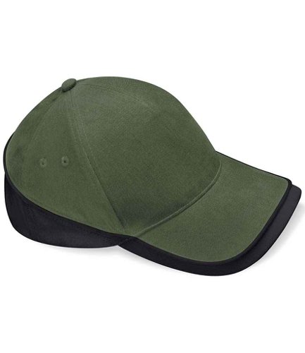 Beechfield Teamwear Competition Cap Olive Green/Black
