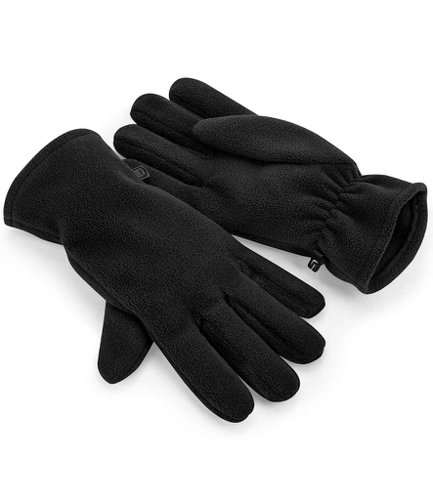 Beechfield Recycled Fleece Gloves Black L/XL