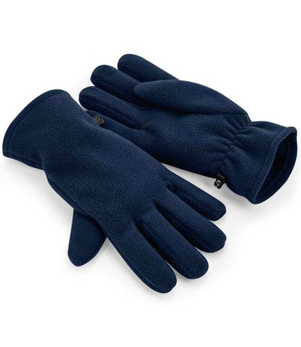 Beechfield Recycled Fleece Gloves French Navy L/XL