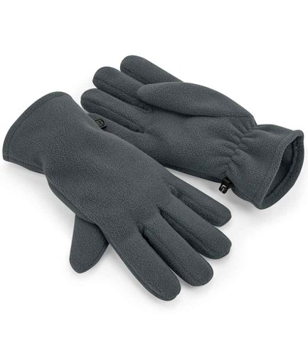 Beechfield Recycled Fleece Gloves Steel Grey L/XL