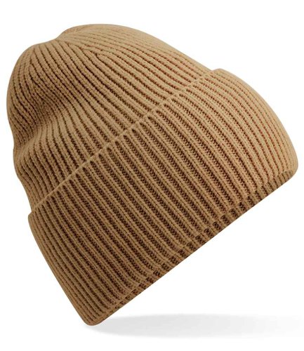 Beechfield Recycled Oversized Cuffed Beanie Biscuit