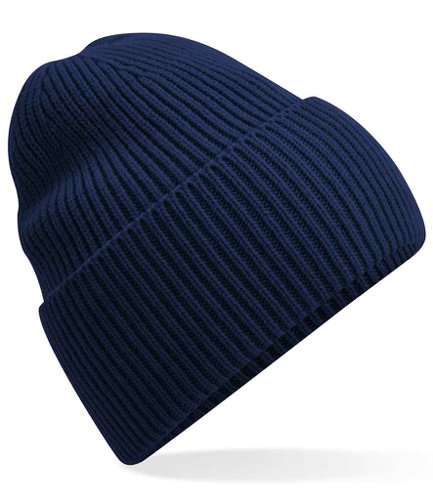 Beechfield Recycled Oversized Cuffed Beanie Oxford Navy