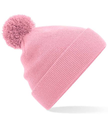 Beechfield Original Pom Pom Beanie Dusky Pink